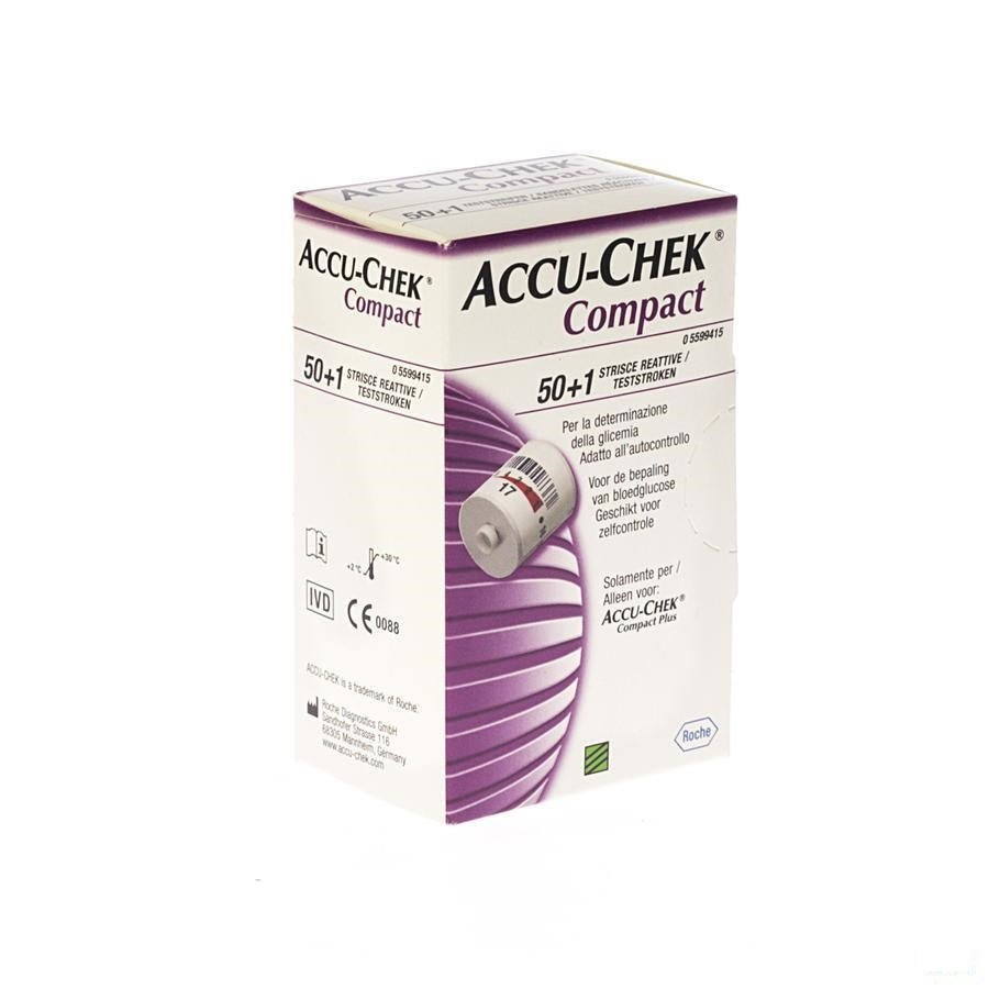 Accu Chek Compact Strips Glucose 3x17 5185289171