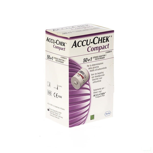Accu Chek Compact Strips Glucose 3x17 5185289171 - Roche - InstaCosmetic
