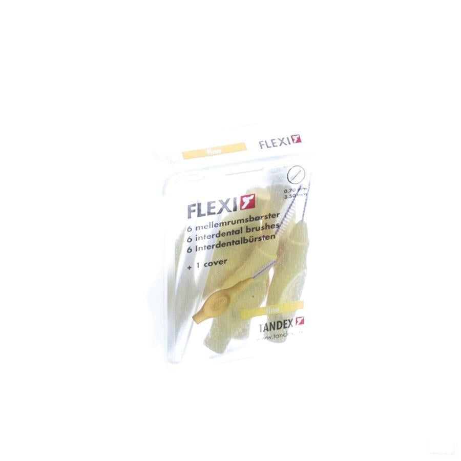 Flexi Yellow Borsteltje Fine Interdentaal 6
