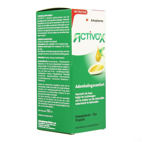 Activox Kruidensiroop Nieuwe Formule 150ml - Arkopharma - InstaCosmetic