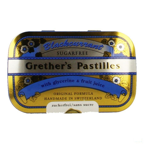 Blackcurrant Grethers Zonder Suiker Drag 60g - Melisana - InstaCosmetic