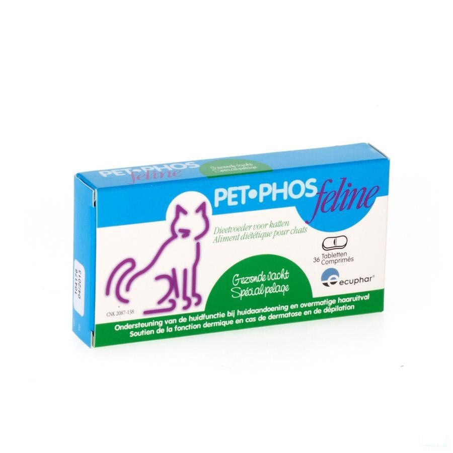 Pet Phos Feline Gezonde Vacht Tabletten 36