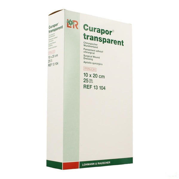Curapor Transparant Steriel 10cmx20cm 25 13104 - Lohmann & Rauscher - InstaCosmetic