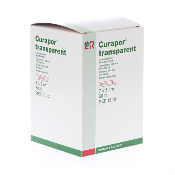 Curapor Transparant Steriel 7cmx 5cm 50 13101 - Lohmann & Rauscher - InstaCosmetic