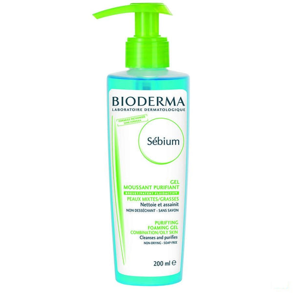 Bioderma Sebium Schuimende Gel Vette Huid 200ml - Bioderma - InstaCosmetic