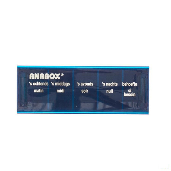 Anabox Pilbox Blauw 1 Dag 5 Vakken Nl - Fagron - InstaCosmetic