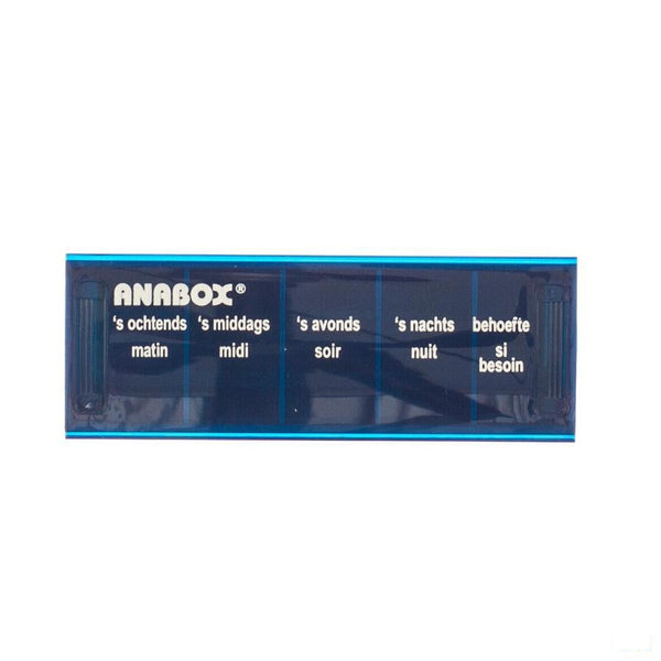 Anabox Pilbox Blauw 1 Dag 5 Vakken Nl - Fagron - InstaCosmetic