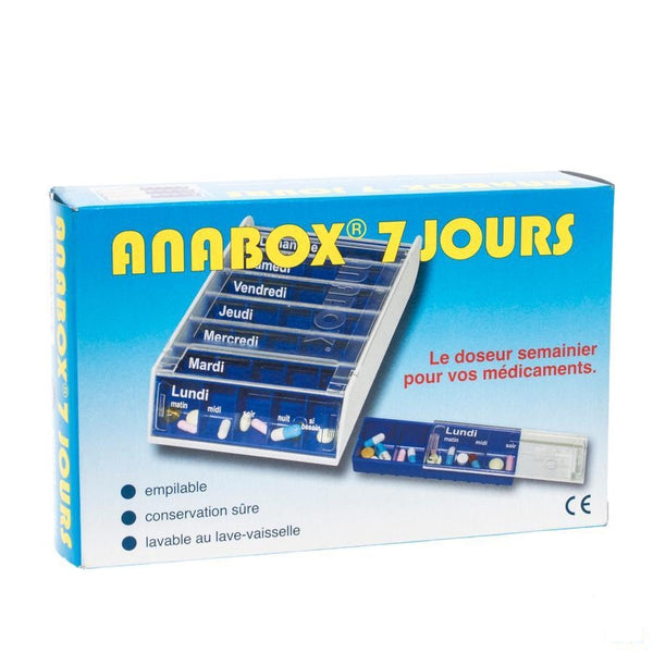 Anabox Pilulier Bleu 7 Jours - Fagron - InstaCosmetic