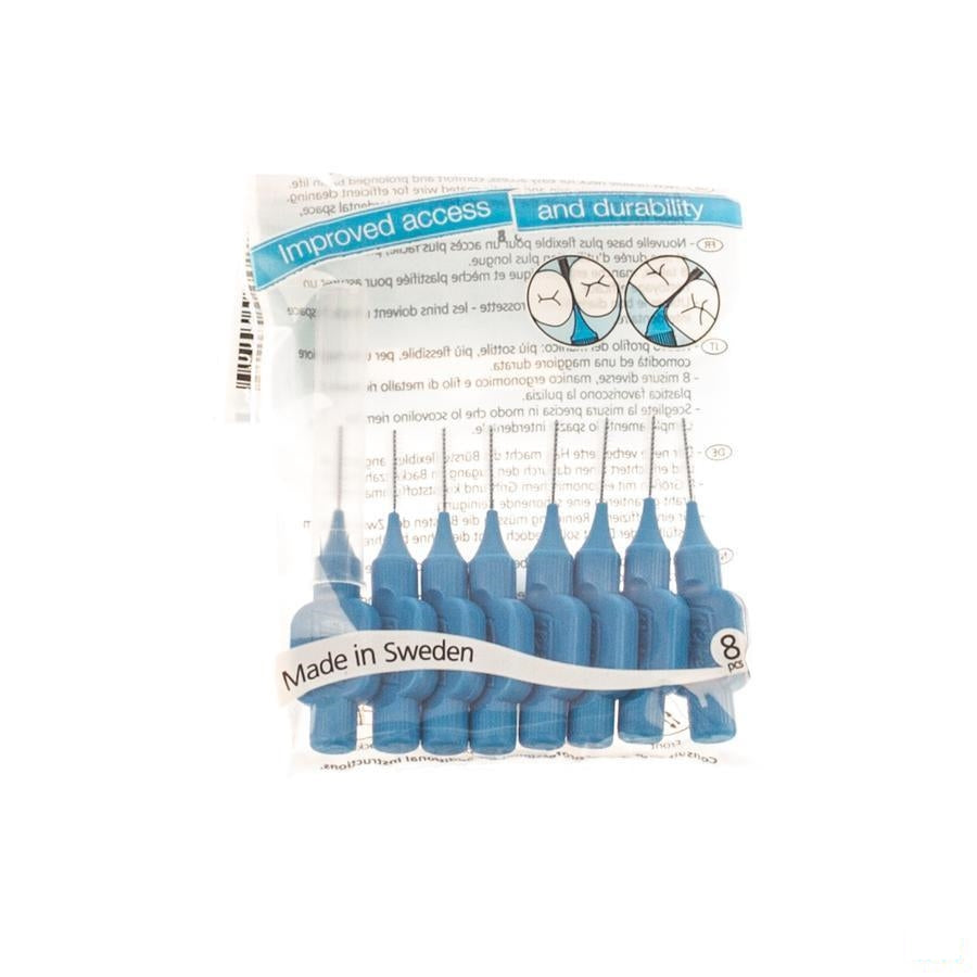 Tepe Interdental Brush Cyl.0,60mm Blue X-fine 8