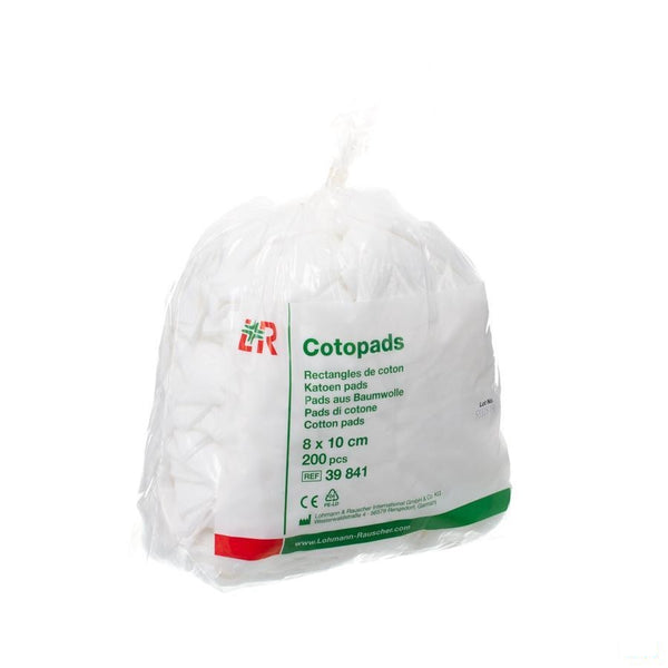 Cotopads Katoen 8x10cm 200 39841 - Lohmann & Rauscher - InstaCosmetic