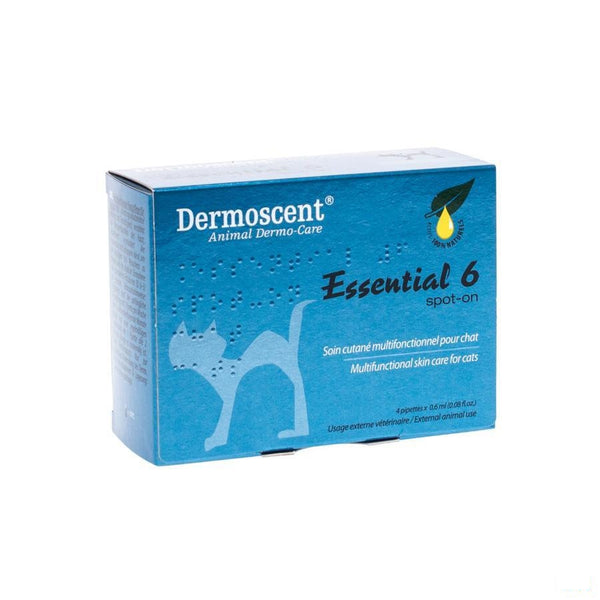Essential 6 Spot-on Kat Pipet 4x0,6ml - V.m.d. - InstaCosmetic