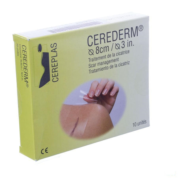 Cerederm Pleister Silic Kroon Rond 8cm 10 4309680 - Euromi - InstaCosmetic