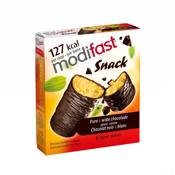 Modifast Control Reep Zwarte-witte Chocolade 6 - Modifast - InstaCosmetic