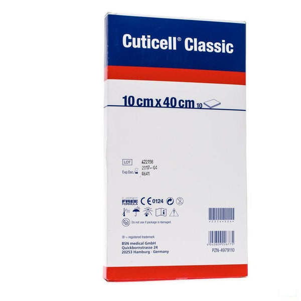 Cuticell Classic Gaaskompres 10,0x40cm 10 7253804 - Bsn - InstaCosmetic