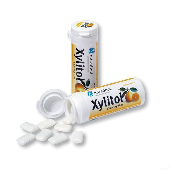 Miradent Kauwgom Xylitol Fruit Zs 30 - Eureka Pharma - InstaCosmetic