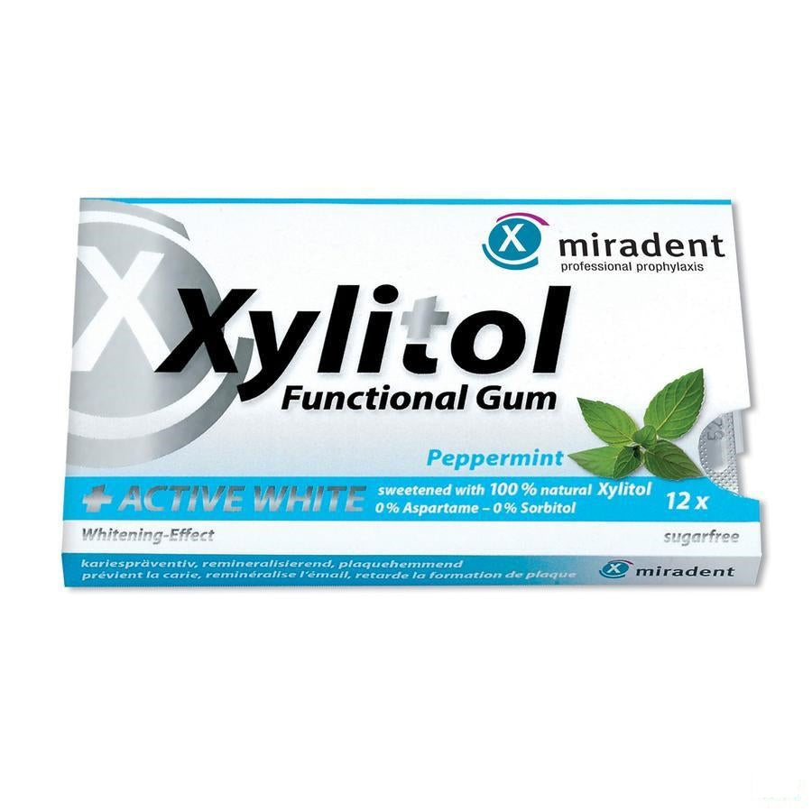 Miradent Kauwgom Xylitol Pepermunt Zs 30