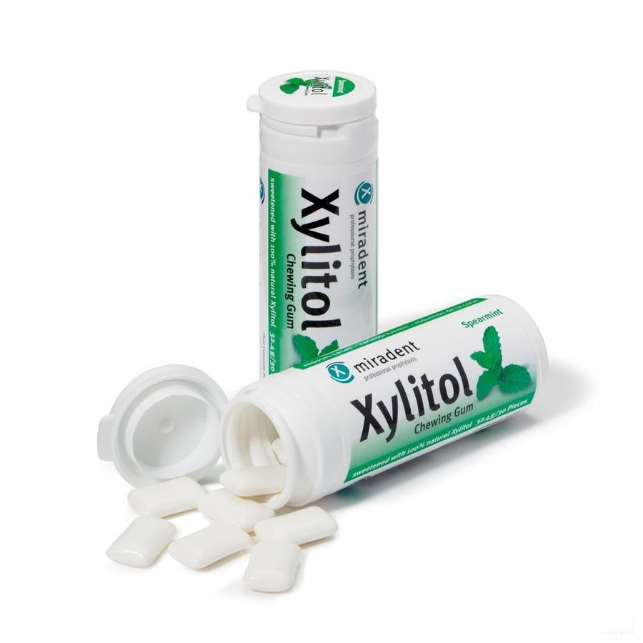 Miradent Kauwgom Xylitol Groene Munt Munt Zs 30