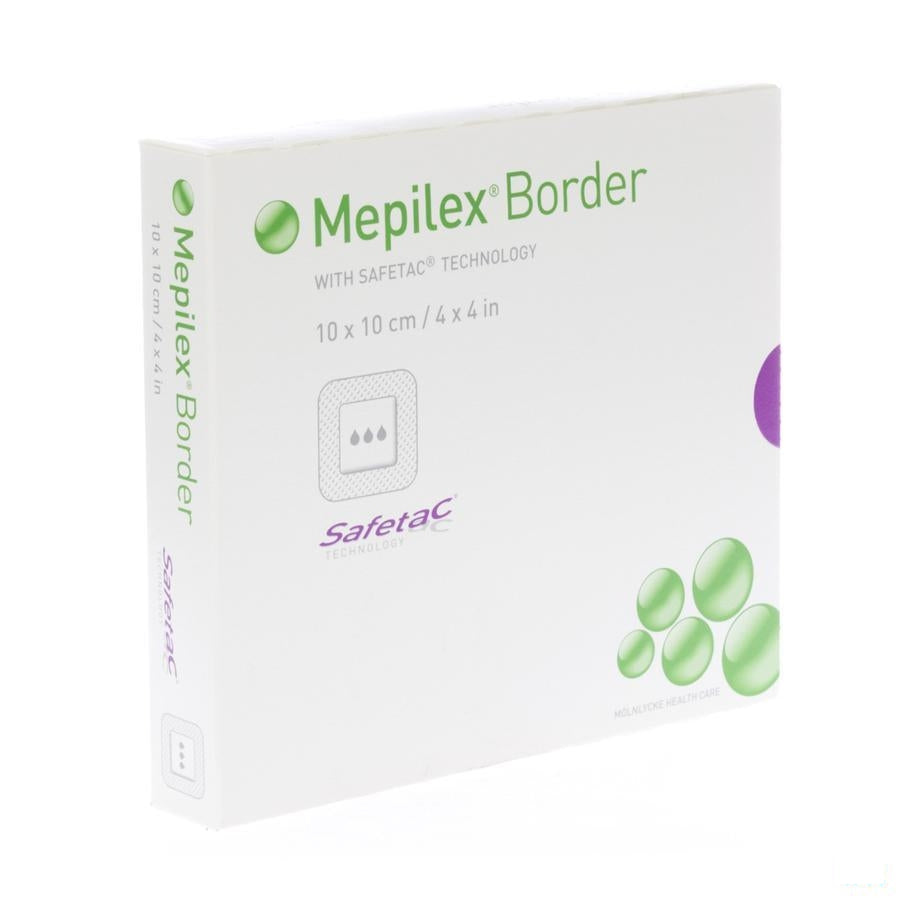 Mepilex Border Sil Adh Ster Nieuwe Formule 10,0x10,0 5 295300