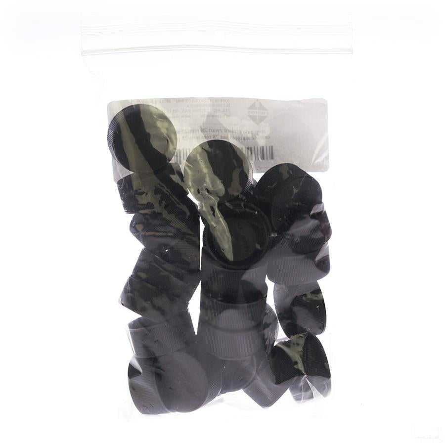 Capsule Auto-sealant Zwart 28mm 25 Pontos
