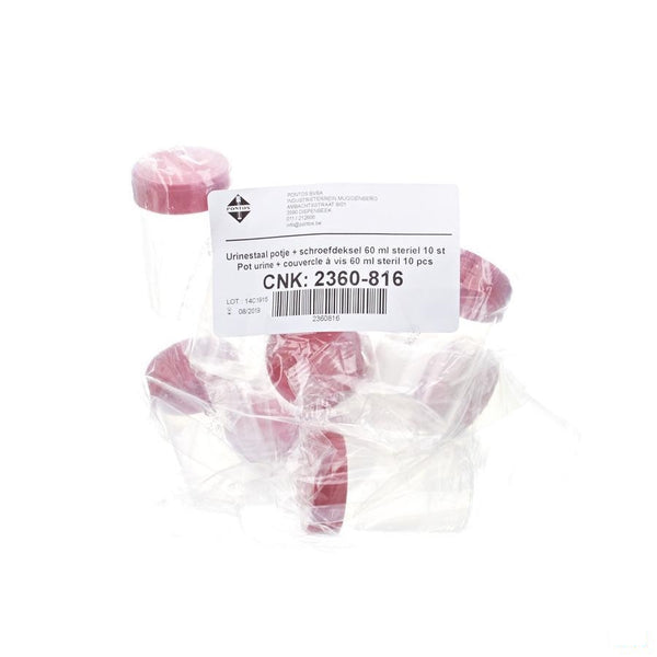 Urinepotje Ster + Schroefdeksel 60ml 10 Pontos - Pontos - InstaCosmetic