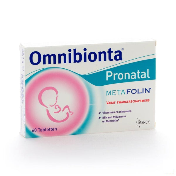 Omnibionta Pronatal Metafolin Tabletten 60 - Merck - InstaCosmetic