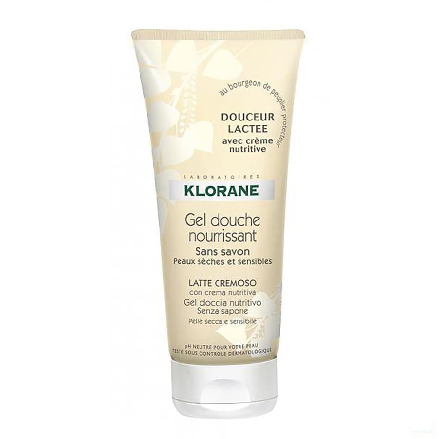 Klorane Douche Gel Overvet Melkzacht 200ml