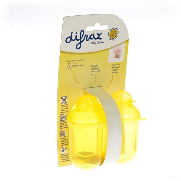 Difrax Drievaksdoosje Voor Melkpoeder 668 - Difrax - InstaCosmetic