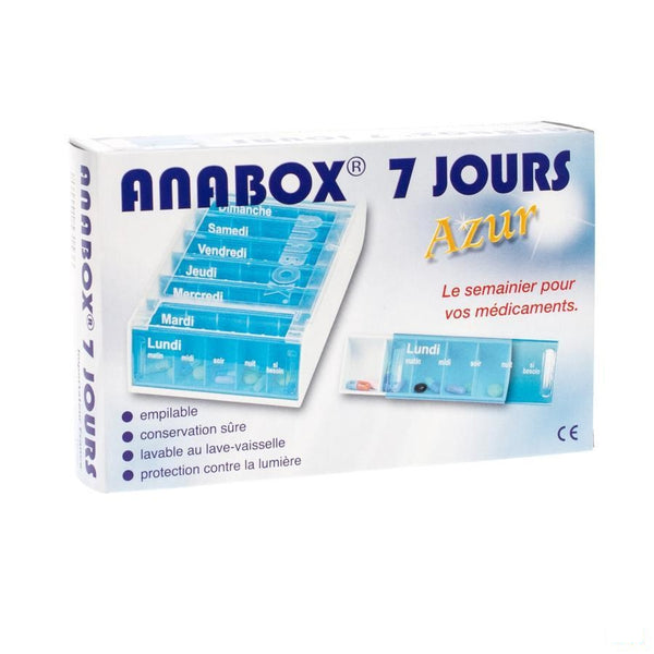 Anabox Pilulier Azur Fr 7 Jours - Fagron - InstaCosmetic