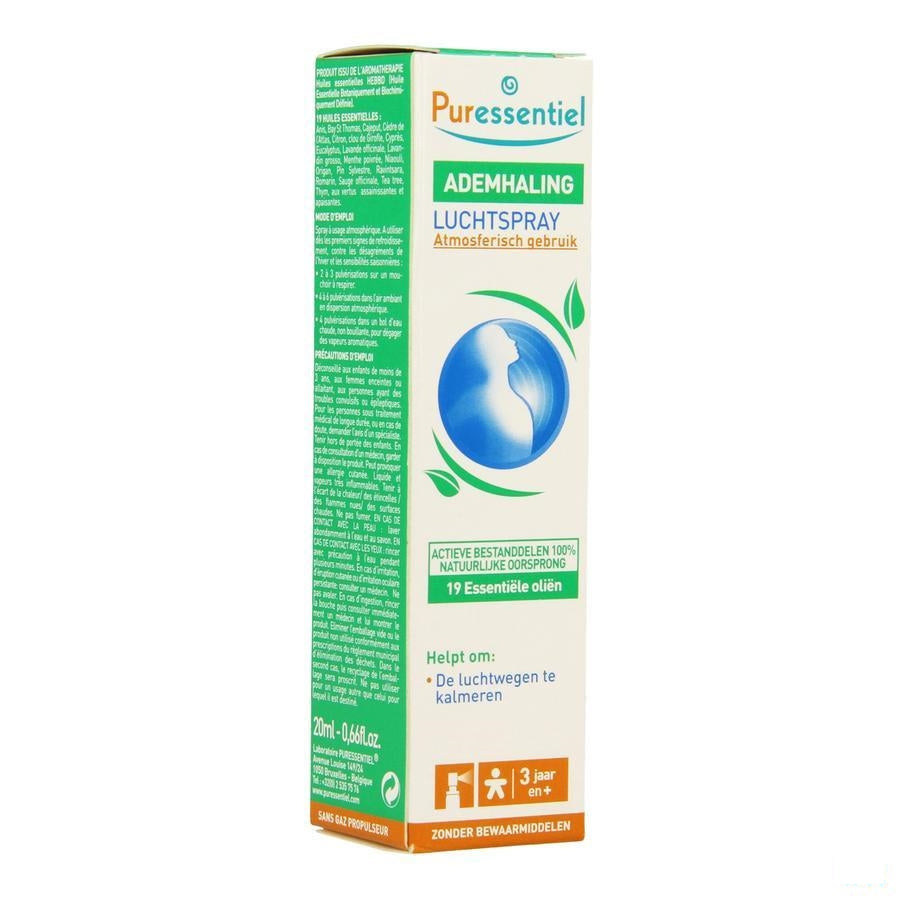 Puressentiel Ademhaling Spray 19 Ess Olie 20ml