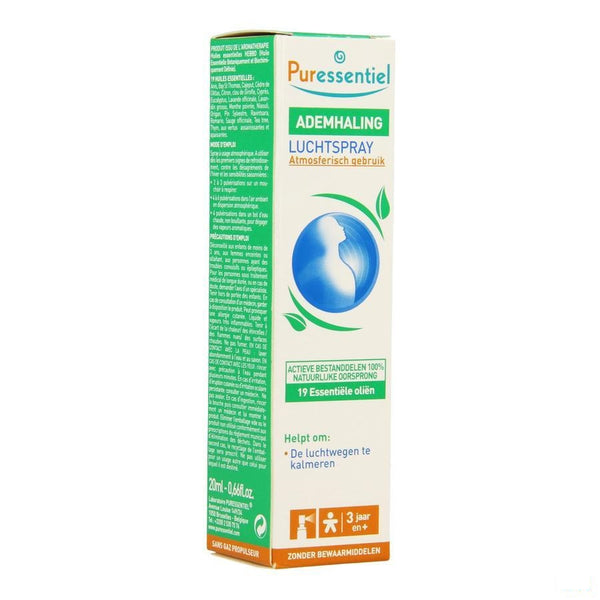 Puressentiel Ademhaling Spray 19 Ess Olie 20ml - Puressentiel - InstaCosmetic