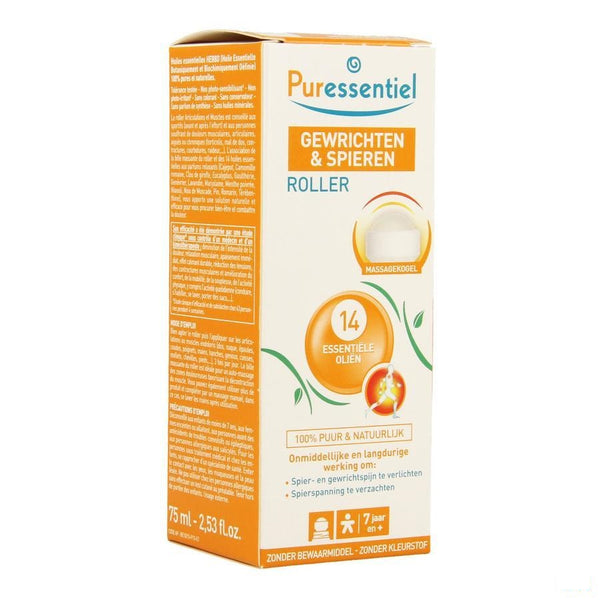 Puressentiel Gewrichten Roller 14 Ess Olie 75ml - Puressentiel - InstaCosmetic