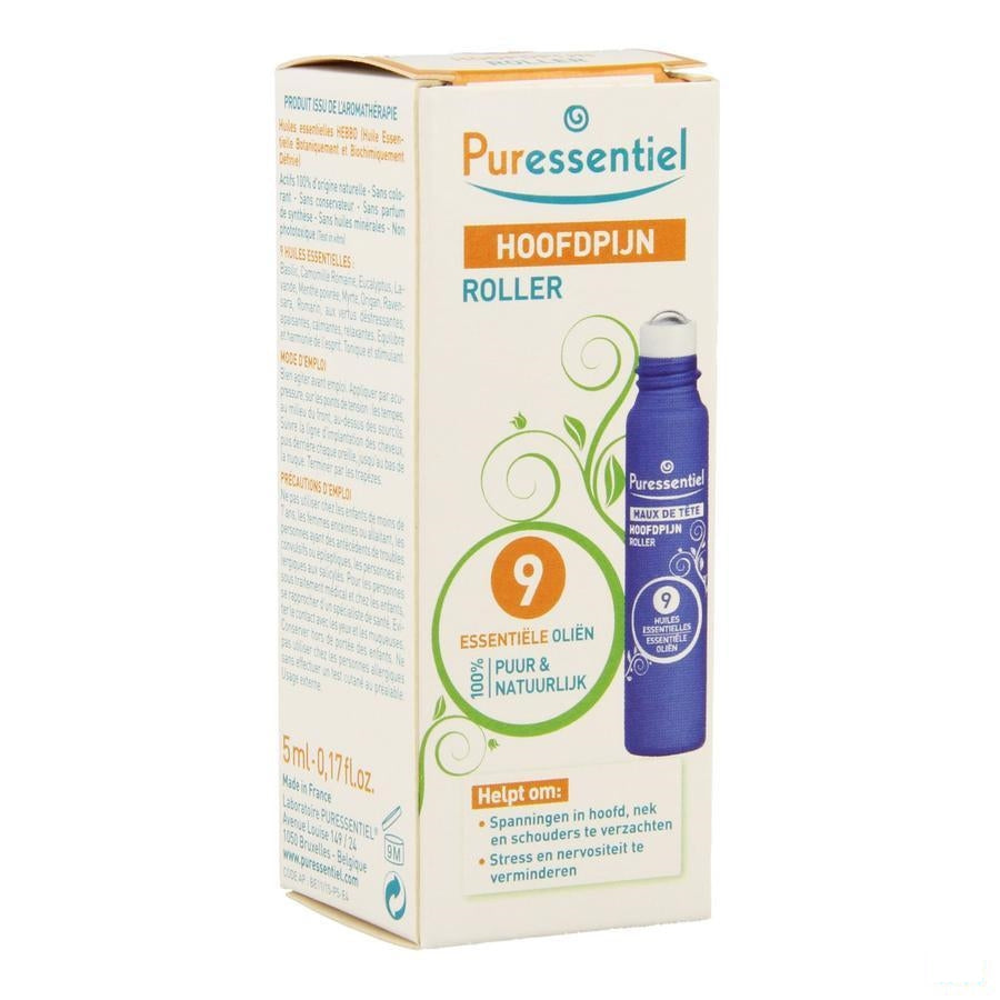 Puressentiel Hoofdpijn Roller 9 Ess Olie 5ml