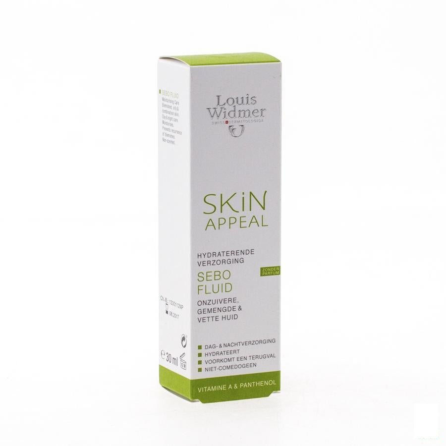 Widmer Skin Appeal Sebo Fluide Zonder Parfum 30 Ml
