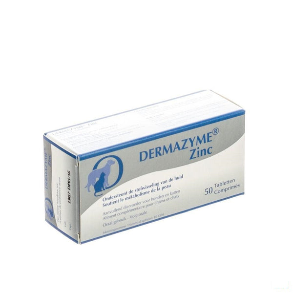 Dermazyme Zink Hond Tabletten 50 - Ecuphar Nv/sa - InstaCosmetic