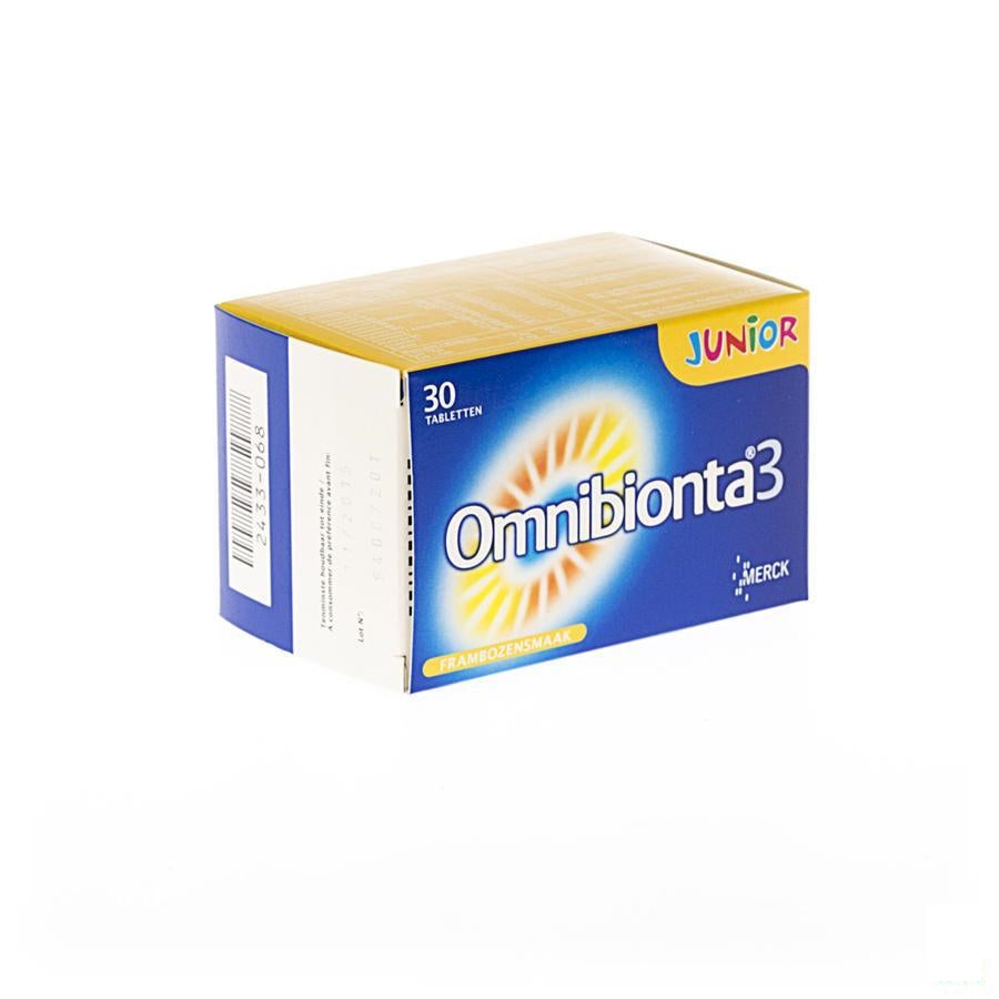 Omnibionta-3 Junior Framboos Kauwtabletten 30