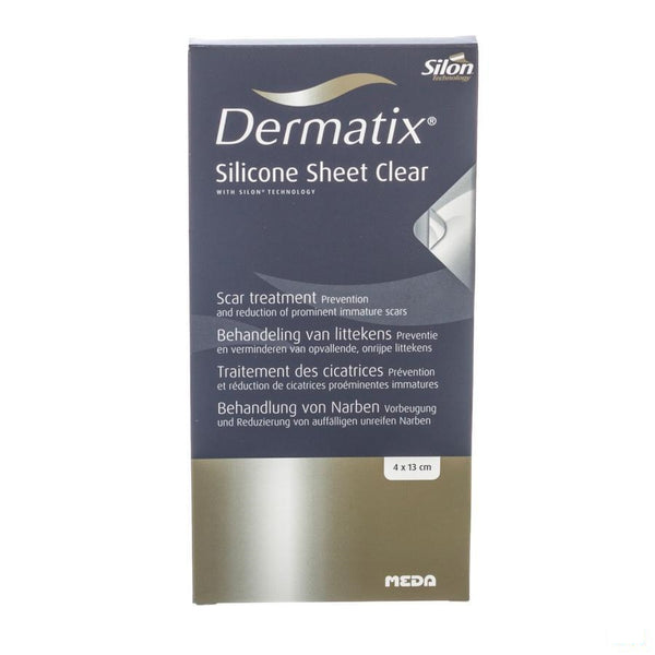 Dermatix Silicone Sheet Clear Adh 4x13cm 1 - Meda Pharma - InstaCosmetic