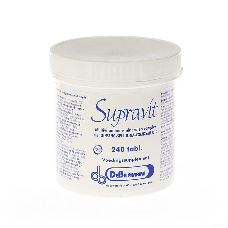 Supravit Tabletten 240 Nieuwe Formule Deba