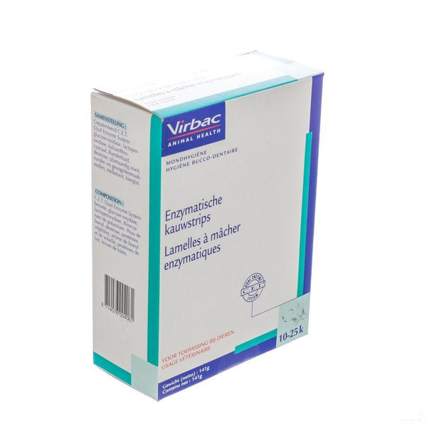 Cet Enzymatische Kauw Striplets 10-25kg 141g - Virbac - InstaCosmetic