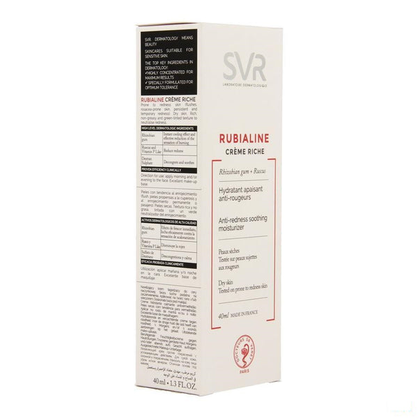 Rubialine Creme Riche Pomptube 40ml - Svr - InstaCosmetic