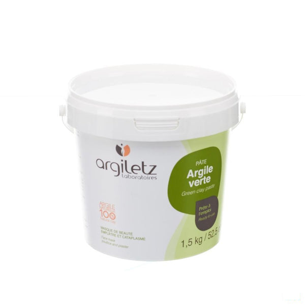 Argiletz Groene Klei Pasta Vh Pot 1,5kg - Natur'inov - InstaCosmetic