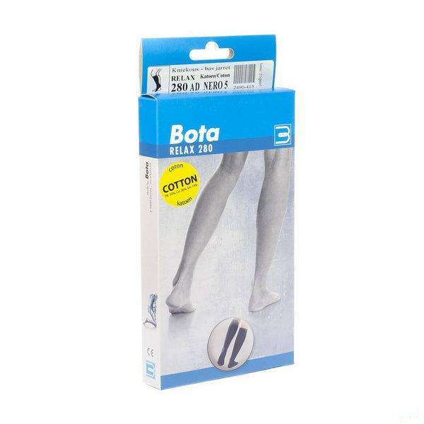 Bota Relax 280 Katoen Korte Kous Zwart N5 - Bota - InstaCosmetic