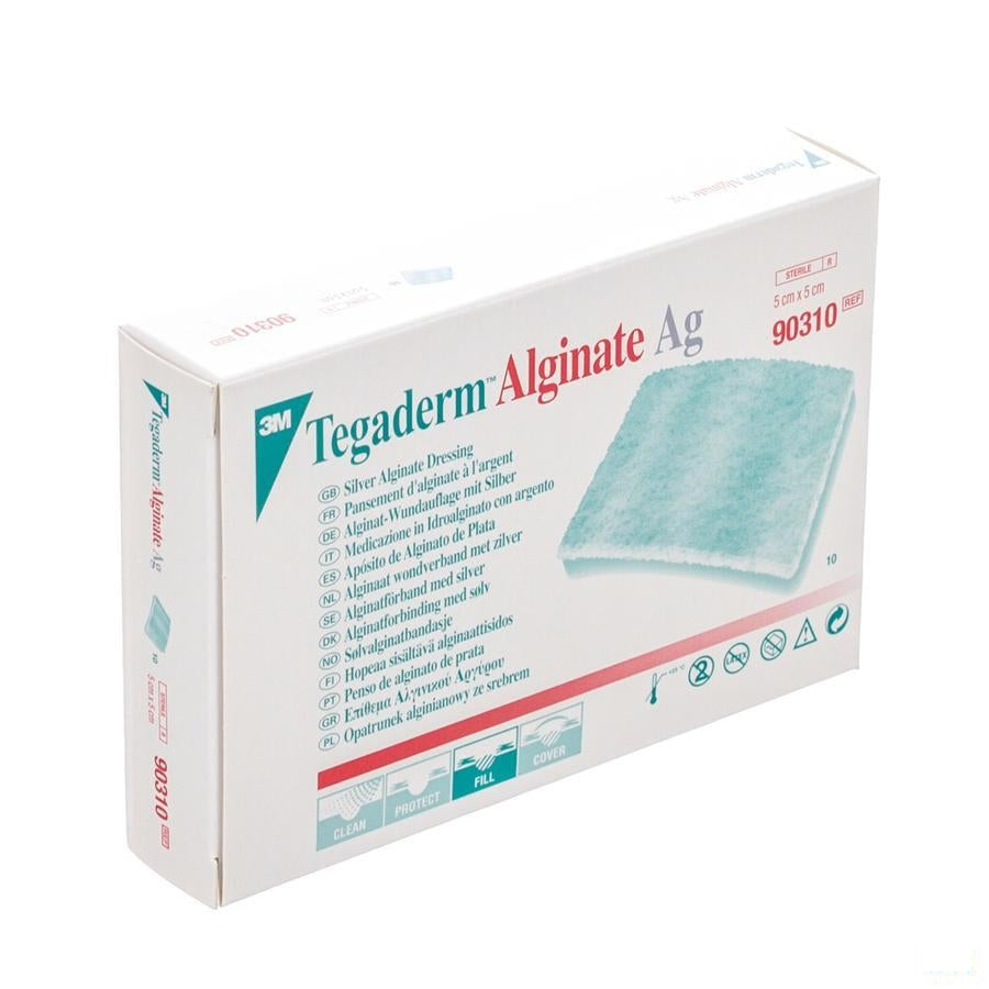 Tegaderm Alginate Ag 5cmx 5cm 10 90310
