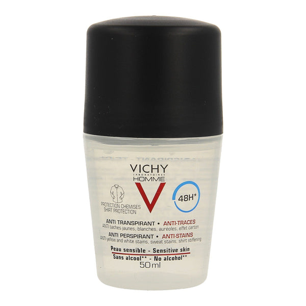 Vichy -  Homme Antitranspirant 48h Deo-Roller Anti-Strepen 50ml - Vichy - InstaCosmetic