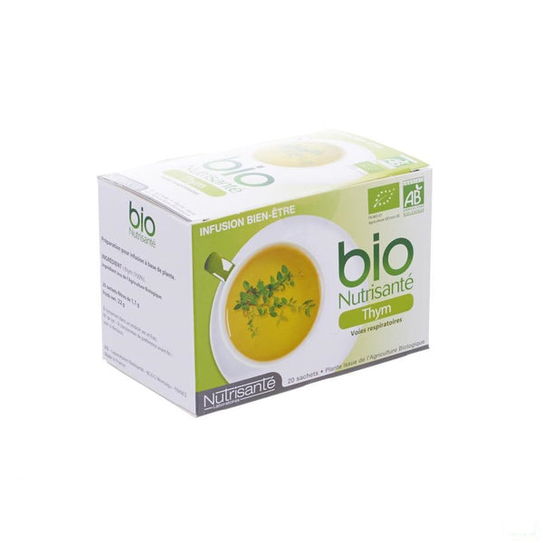 Infusie Bio Tijm Zakje 20 - Nutrisante - InstaCosmetic