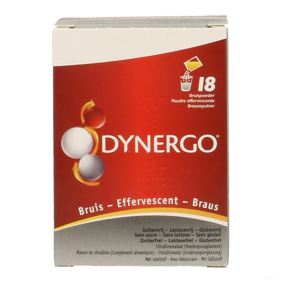 Dynergo Aardbei Bruispoeder Zakje 18x2,8g