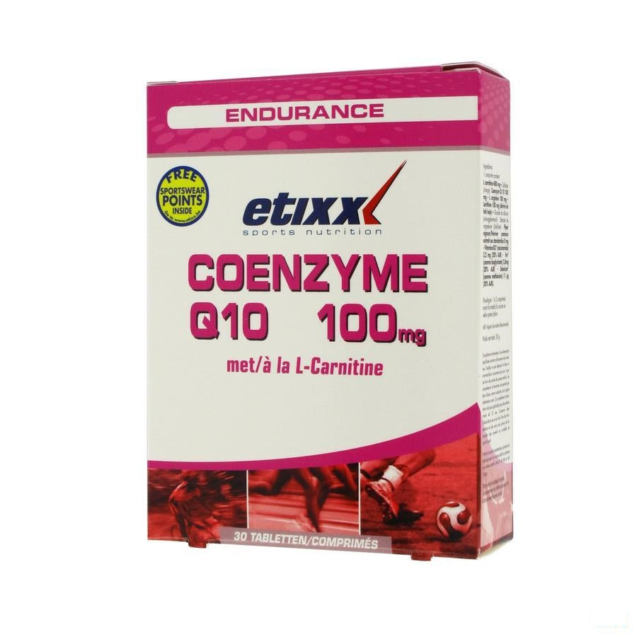 Etixx Coenzyme Q10 100 + Carnitine Capsules 30