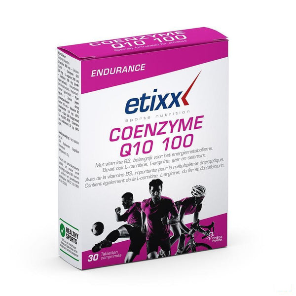 Etixx Coenzyme Q10 100 + Carnitine Capsules 30 - Axone Pharma - InstaCosmetic