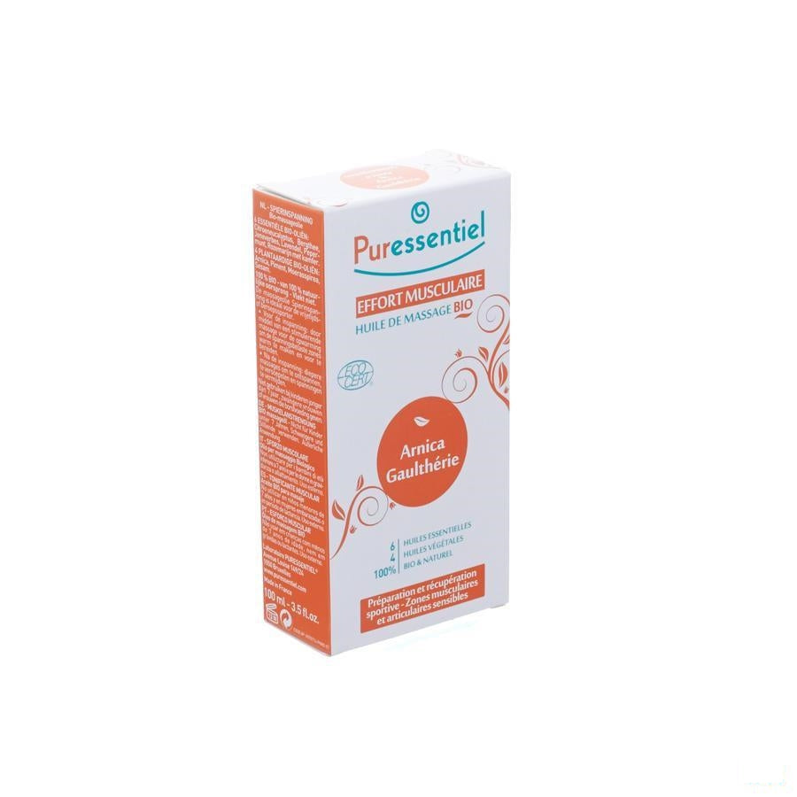 Puressentiel Bio Mass.olie Arnica-bergthee 100ml