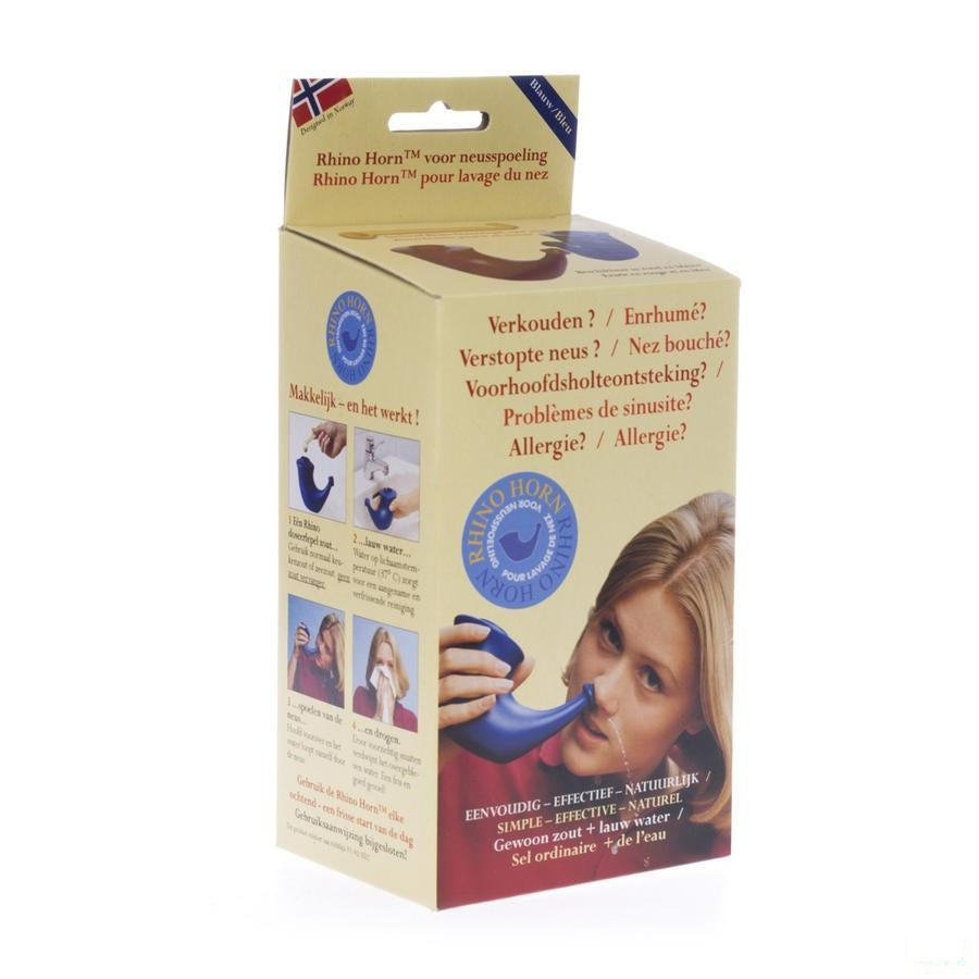 Rhino Horn Neusspoeler Blauw