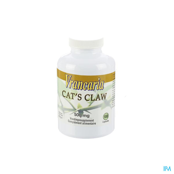 Vrancaria Cats Claw Capsules 180x500mg - Vrancken N.v. - InstaCosmetic